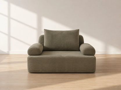 NEST pocket sprung double sofa bed in Forest fabric